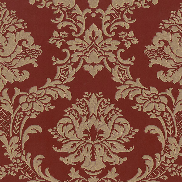 Patton Wallcoverings MD29434 Silk Impressions 2 In Register Classic Damask Wallpaper